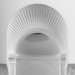 Встраиваемый в стену гипсовый светильник под покраску с арками и рельефными колоннами Antiquity Athena варинант исполнения - 6 | Loft Concept в Рязани