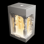 Встраиваемый в стену гипсовый светильник под покраску с колоннами и арками в античном стиле Antiquity Athena варинант исполнения - 3 | Loft Concept в Рязани