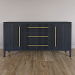 Буфет Primo с тремя ящиками и двумя фасадами Черный дуб варинант исполнения - 1 | Loft Concept в Рязани