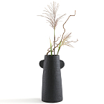 Ваза Serené Ceramic Vase Черная варинант исполнения - 3 | Loft Concept в Рязани