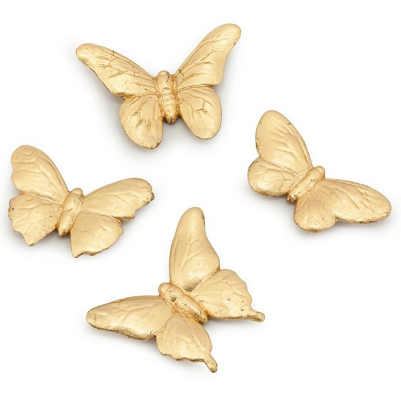 Аксессуар Set Butterfly Mini Золотой Белый Аксессуар Set Butterfly Mini Золотой Белый в Рязани | Loft Concept