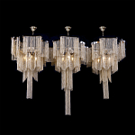 Люстра большая из золотистых металлических цепочек Atlantis Chain варинант исполнения - 3 | Loft Concept в Рязани