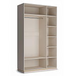 Шкаф трёхдверный с 2-мя зеркальными дверками Satin Furniture варинант исполнения - 4 | Loft Concept в Рязани