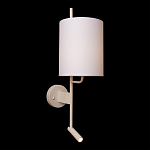 Бра с цилиндрическим тканевым абажуром и регулируемым спотом Pure Cylinder варинант исполнения - 1 | Loft Concept в Рязани