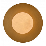 Бра круглое с плафоном из натурального камня на латунном основании Cryptocrystalline Stone варинант исполнения - 2 | Loft Concept в Рязани