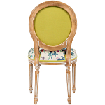 Стул из массива бука бежевый с изображением птиц и цветов Beige Green Chinoiserie Rose Garden Chair варинант исполнения - 2 | Loft Concept в Рязани