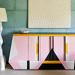 Дизайнерский комод с геометрическим рисунком Arredi варинант исполнения - 3 | Loft Concept в Рязани