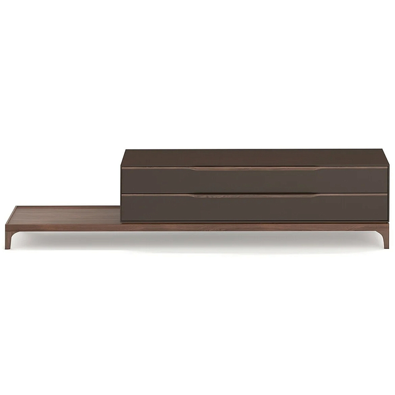 ТВ-тумба  из орехового дерева Marco Wooden TV Stand Коричневый в Рязани | Loft Concept 