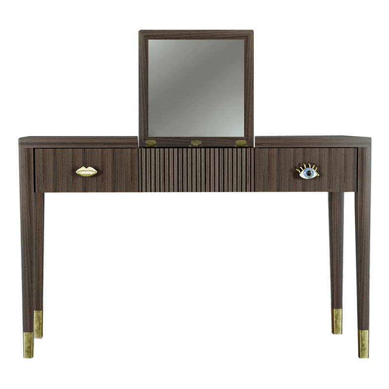 Туалетный стол - Трельяж Elsa Dreams Walnut 120 см Орех Туалетный стол - Трельяж Elsa Dreams Walnut 120 см Орех в Рязани | Loft Concept