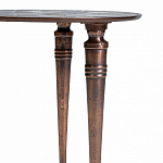 Кофейный столик с рельефной столешницей из металла Aplika Bronze варинант исполнения - 3 | Loft Concept в Рязани