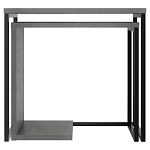 Комплект из 2-х приставных столов серого цвета из дерева ZIGOSH RETRO GREY варинант исполнения - 1 | Loft Concept в Рязани