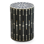 Дизайнерские приставной столик с инкрустацией Mandika Bone Inlay Stool варинант исполнения - 3 | Loft Concept в Рязани