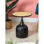 Приставной столик с факутрным черным основанием Ethiopia варинант исполнения - 2 | Loft Concept в Рязани