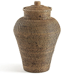 Плетеная корзина из ротанга и бамбука Wicker Vase Basket варинант исполнения - 1 | Loft Concept в Рязани