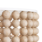 Люстра в форме цилиндра с вставками из деревянных бусин Wooden Beads варинант исполнения - 3 | Loft Concept в Рязани