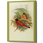 Постер на холсте с изображением птиц Blooming Birds Poster варинант исполнения - 7 | Loft Concept в Рязани