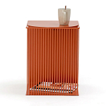 Оранжевый приставной стол из металла Lattice варинант исполнения - 4 | Loft Concept в Рязани