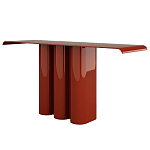 Консоль красная с цилиндрическим основанием Giorgio варинант исполнения - 1 | Loft Concept в Рязани