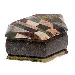 Шкатулка для украшений с мозаикой из натуральных камней Stone Casket варинант исполнения - 2 | Loft Concept в Рязани