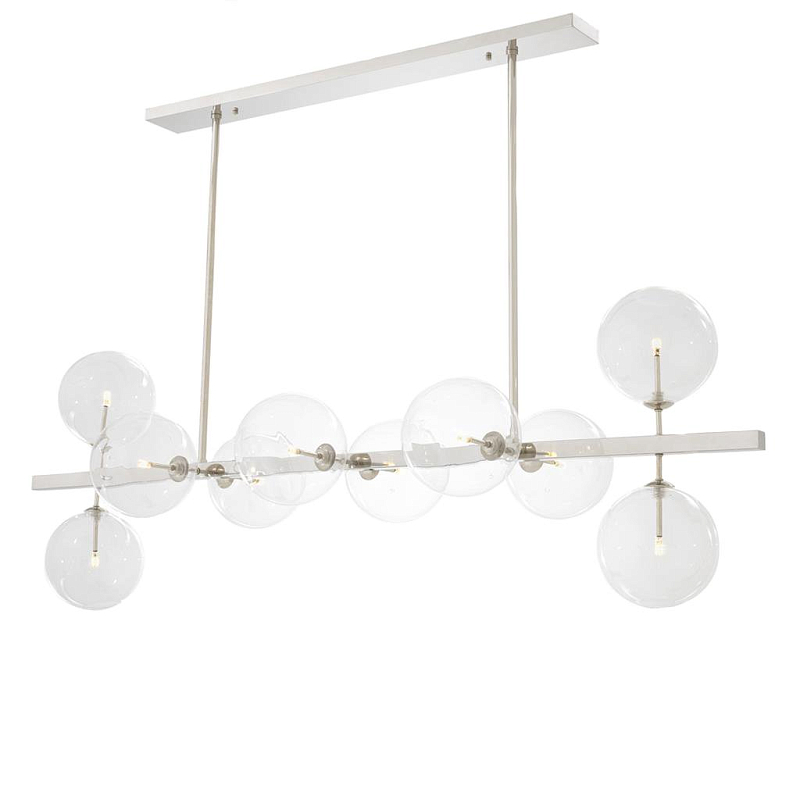 Люстра Chandelier Largo Nickel Никель Прозрачное Стекло Люстра Chandelier Largo Nickel Никель Прозрачное Стекло в Рязани | Loft Concept