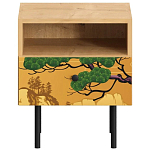 Прикроватная тумба с изображением на ящике Elise Nightstand варинант исполнения - 5 | Loft Concept в Рязани