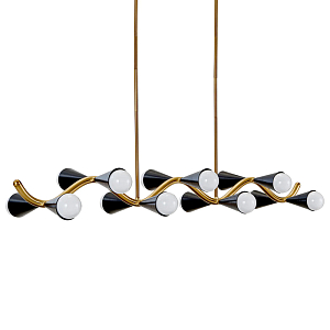 Линейная люстра Jonathan Adler CARACAS WAVE CHANDELIER