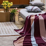 Плед из хлопка с геометрическим рисунком Elan Stripe Addison варинант исполнения - 6 | Loft Concept в Рязани