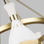 Люстра с 5-ю плафонами в форме песочных часов с узкими перфорированными отверстиями Feiss варинант исполнения - 9 | Loft Concept в Рязани