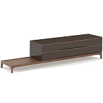 ТВ-тумба  из орехового дерева Marco Wooden TV Stand варинант исполнения - 4 | Loft Concept в Рязани