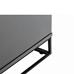 ТВ-тумба цвета графит с  2-мя дверцами и ящиком Strict Lines варинант исполнения - 5 | Loft Concept в Рязани