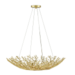 Люстра в форме золотой чаши из кораллов Coral Decor варинант исполнения - 2 | Loft Concept в Рязани