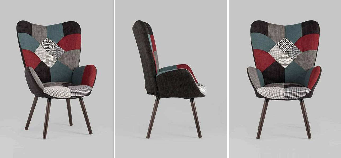 Полукресло Печворк Grandee Chair Полукресло Печворк Grandee Chair - Loft-Concept в Рязани