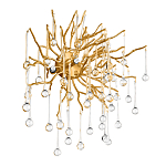 Бра с лучеобразным основанием и подвесками из прозрачного стекла в виде длинных капель Droplet Chandelier варинант исполнения - 3 | Loft Concept в Рязани