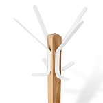 Вешалка с квадратным основанием и 4-мя белыми металлическими крючками Industrial Metal Rust варинант исполнения - 2 | Loft Concept в Рязани