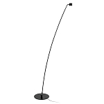 Торшер с изогнутой черной металлической стойкой и цилиндрическим плафоном Davide Groppi варинант исполнения - 1 | Loft Concept в Рязани