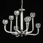 Люстра с 8-ю лампами и гранеными стеклянными плафонами Prism Gala варинант исполнения - 4 | Loft Concept в Рязани