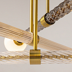 Люстра со стеклянными вставками Helios варинант исполнения - 4 | Loft Concept в Рязани