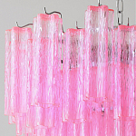 Элитная Люстра Textured Glass Pink Chandelier Ярко Розовое стекло варинант исполнения - 2 | Loft Concept в Рязани