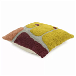 Чехол на подушку с рисунком горчичного цвета Elan Textured варинант исполнения - 3 | Loft Concept в Рязани