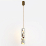 Подвесной светильник с цилиндрическим белым бетонным плафоном Terrazzo Light варинант исполнения - 2 | Loft Concept в Рязани