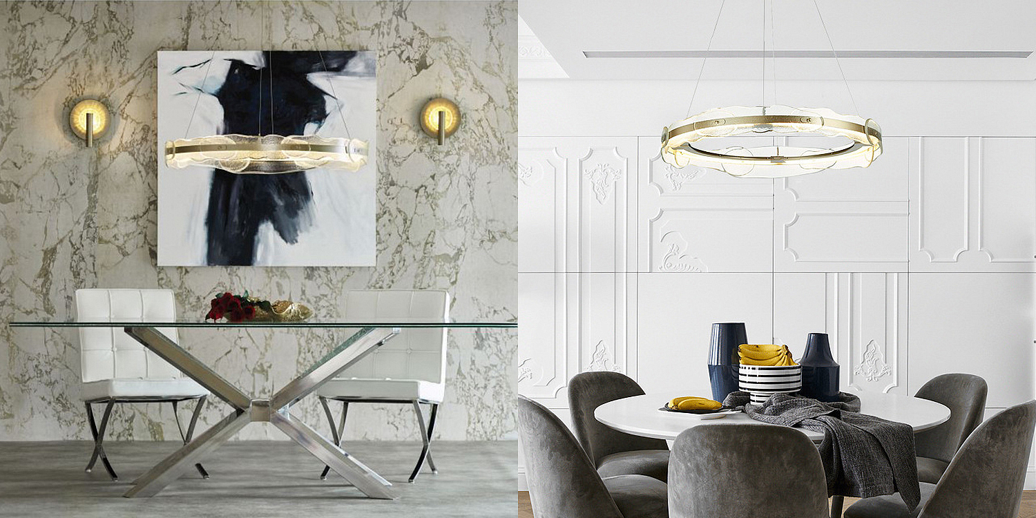Люстра Ring horizontal glass chandelier Люстра Ring horizontal glass chandelier - Loft-Concept в Рязани