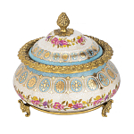 Шкатулка фарфоровая с цветочной росписью Eden Garden варинант исполнения - 1 | Loft Concept в Рязани