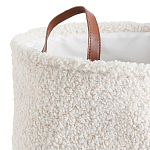 Корзина для белья из ткани букле Boucle Organizers Round варинант исполнения - 2 | Loft Concept в Рязани