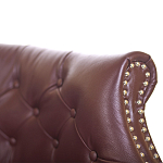 Диван из натуральной кожи на 4-х деревянных ножках из массива бука Chloe Leather Seating vine варинант исполнения - 4 | Loft Concept в Рязани