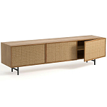 ТВ-тумба с декором из ротанга Pansy Rattan TV Stand варинант исполнения - 8 | Loft Concept в Рязани