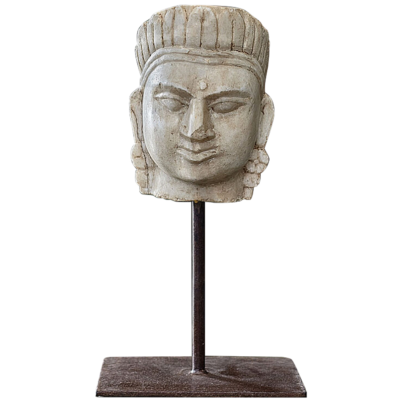 Декоративная статуэтка из мрамора Indian Tribal Chief Statuette Бежевый в Рязани | Loft Concept 