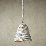 Подвесной светильник белый металлический в форме купола White Natural Lines варинант исполнения - 2 | Loft Concept в Рязани