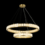 Люстра с 2-мя кольцами из натурального камня с регулируемыми плафонами Durability of Stone варинант исполнения - 5 | Loft Concept в Рязани