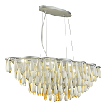 Люстра с подвесками в форме капель на серебристом каркасе Raindrop варинант исполнения - 5 | Loft Concept в Рязани