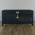 Большой дизайнерский Сундук Elsa Dreams Black варинант исполнения - 1 | Loft Concept в Рязани